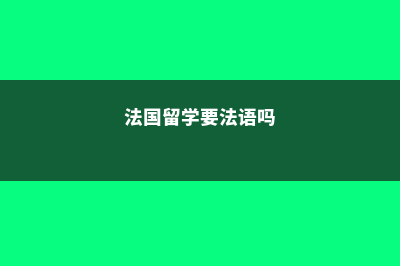 法国留学是否需要参加高考(法国留学要法语吗)