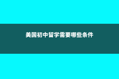美国初中留学注意哪些(美国初中留学需要哪些条件)