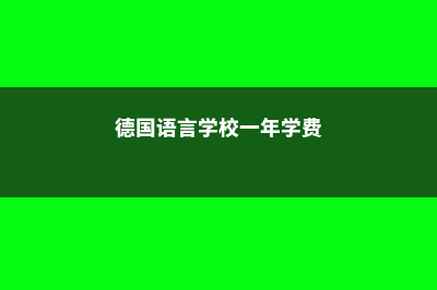 去德国语言学校(德国语言学校一年学费)