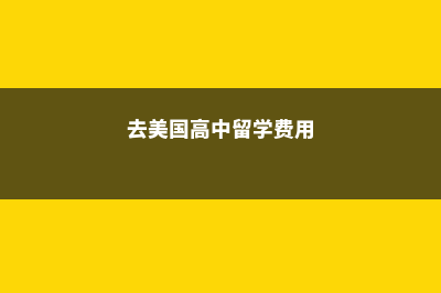 去美国高中留学需要哪些条件?(去美国高中留学费用)