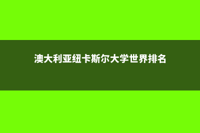 澳大利亚纽卡斯尔大学精算专业就业(澳大利亚纽卡斯尔大学世界排名)