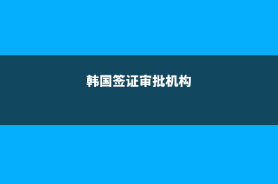 韩国签证指导存款材料(韩国签证审批机构)