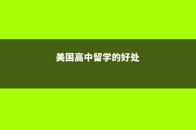 美国高中留学的利与弊你了解多少？(美国高中留学的好处)