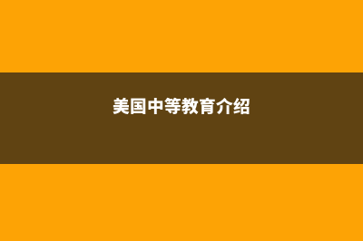 美国中学教育学专业(美国中等教育介绍)