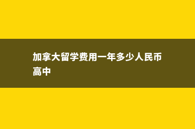 高中美国留学一年需要多少费用(高中留学美国高中)