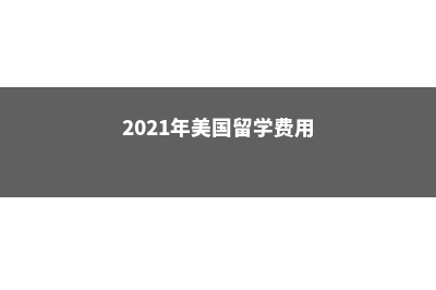 美国留学费用多少(2021年美国留学费用)