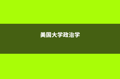 美国大学政治哲学专业留学须知(美国大学政治学)