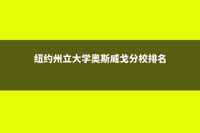 纽约州立大学奥尔巴尼分校专业设置(纽约州立大学奥斯威戈分校排名)