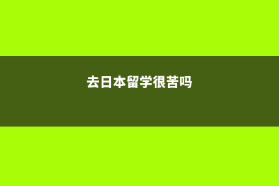 日本留学去的太晚(去日本留学很苦吗)