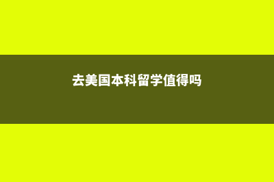 本科留学:去美国留学费用是多少?(去美国本科留学值得吗)