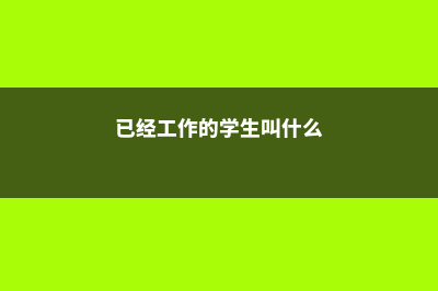 已经工作的学生如何申请英国研究生(已经工作的学生叫什么)