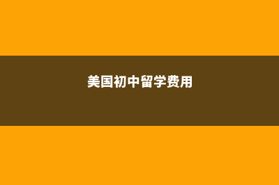 美国初一留学(美国初中留学费用)