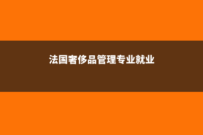 法国奢侈品管理专业有什么特色(法国奢侈品管理专业就业)