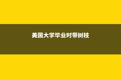 美国大学毕业时间情况介绍(美国大学毕业时带树枝)