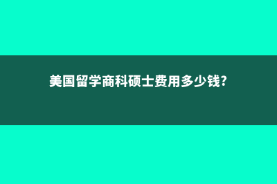 美国研究生留学的优势有哪些?(美国研究生留学费用一年大概多少人民币)