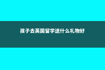 孩子留学英国花费多少费用(孩子去英国留学送什么礼物好)