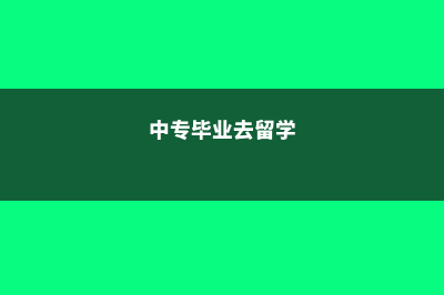 中专毕业留学日本费用高吗(中专毕业去留学)