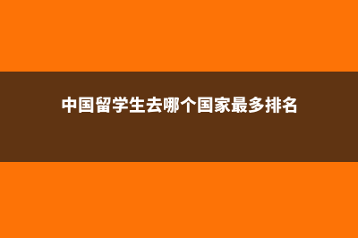 中国一般留学哪些美国大学(中国留学生去哪个国家最多排名)