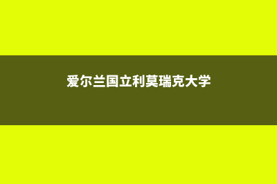 爱尔兰国立利莫瑞克大学录取条件(爱尔兰国立利莫瑞克大学)