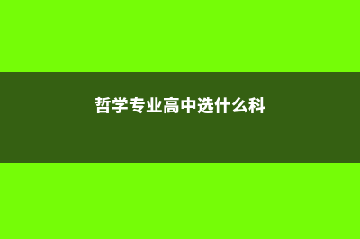 中学哲学专业留学英国费用(哲学专业高中选什么科)