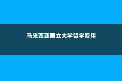 马来西亚留学费用初识(马来西亚国立大学留学费用)