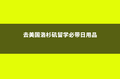 去美国洛杉矶留学一年费用是多少?(去美国洛杉矶留学必带日用品)