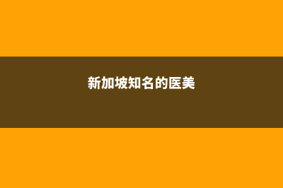 医美学院新加坡留学费用(新加坡知名的医美)