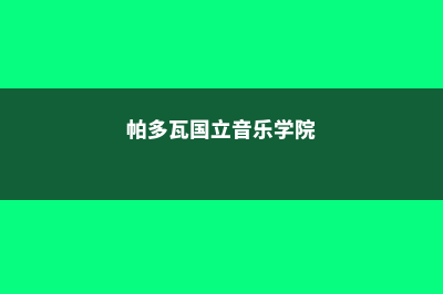 帕多瓦国立音乐学院硕士排名榜(帕多瓦国立音乐学院)