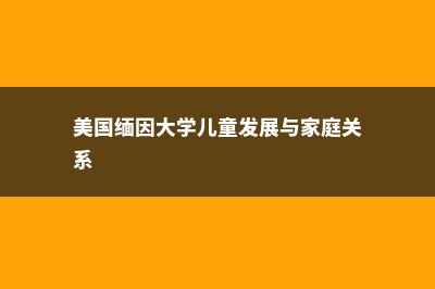 缅因艺术学院申请费(美国缅因大学儿童发展与家庭关系)