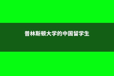 关于留学斯普林希尔学院的常见问题(普林斯顿大学的中国留学生)