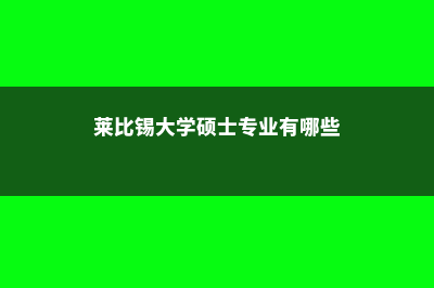 莱比锡大学硕士毕业薪资(莱比锡大学硕士专业有哪些)