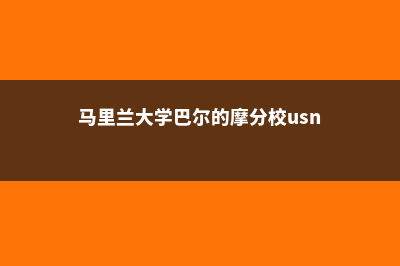 马里兰大学巴尔迪默分校硕士留学专业(马里兰大学巴尔的摩分校usnews)